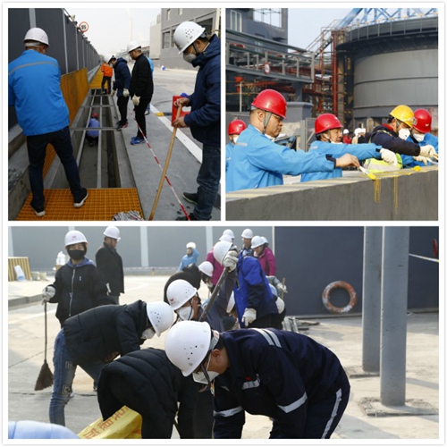 熱火朝天！集團總部140余人到股份公司氯堿分廠開展勞動(圖2)