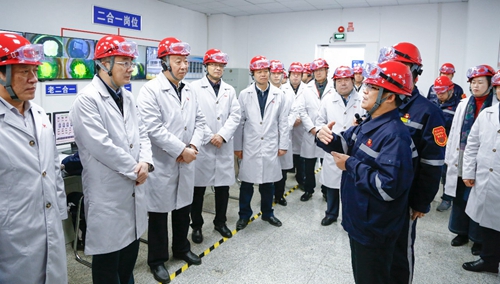 全省?；菲髽I(yè)安全設(shè)計診斷復核現(xiàn)場會代表參觀宜化太平洋熱電公司(圖5)