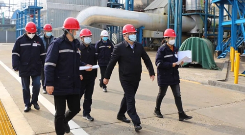 袁衛(wèi)東、王大真到股份公司檢查督導(dǎo)疫情防控及安全生產(chǎn)工作(圖1)