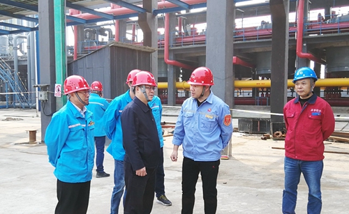 王大真到松滋肥業(yè)、楚星公司、新材料公司和股份公司現(xiàn)場(chǎng)調(diào)研(圖2)