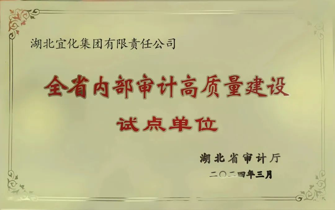 宜化集團(tuán)獲評全省內(nèi)部審計高質(zhì)量建設(shè)試點單位(圖2) 宜化集團(tuán)獲評全省內(nèi)部審計高質(zhì)量建設(shè)試點單位(圖2)